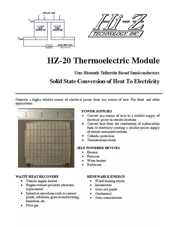 Thermoelectric Module