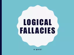 Logical fallacies