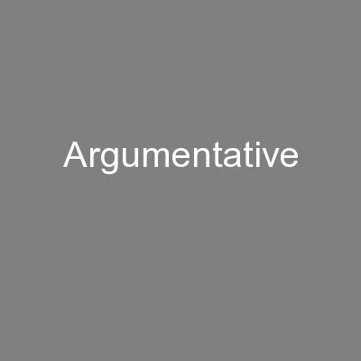 Argumentative