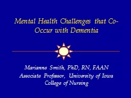 Mental Health Challenges that Co-Occur with Dementia