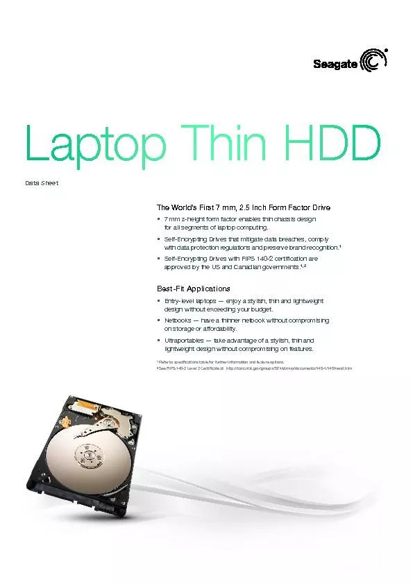 Laptop Thin HDD