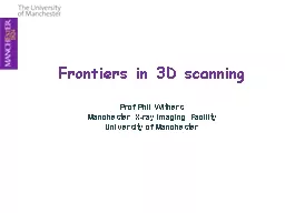 Frontiers in 3D scanning