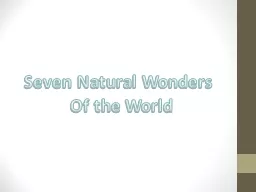 Seven Natural Wonders