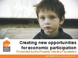 Creating new opportunities for economic participation