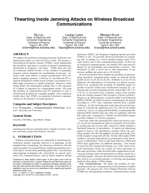 ThwartingInsideJammingAttacksonWirelessBroadcastCommunicationsSisiLiuD