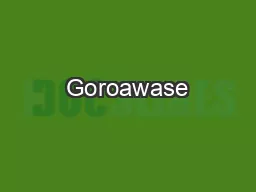 Goroawase