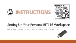 Setting Up Your Personal BIT116 Workspace