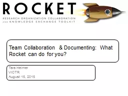 Team Collaboration & Documenting: What Rocket can do fo
