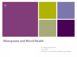 Menopause and Mood Health