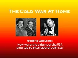 The Cold War At Home