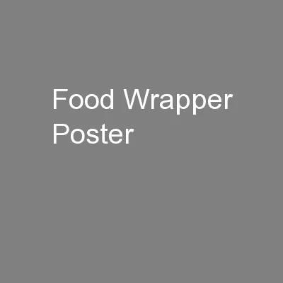 Food Wrapper Poster