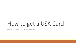 How to get a USA Card