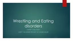 Wrestling and Eating disorders