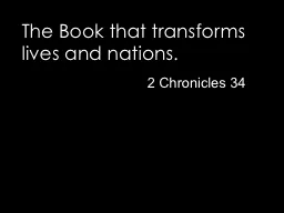 The Book that transforms lives and nations.