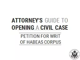 PETITION FOR WRIT OF HABEAS CORPUS