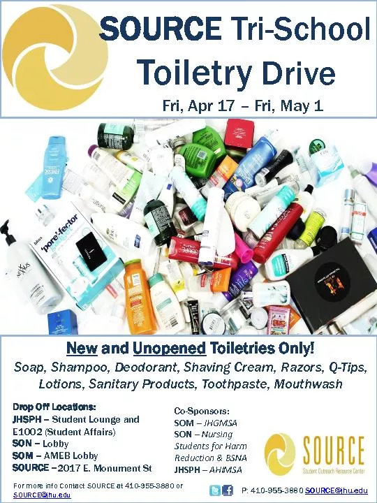 Toiletries Only!