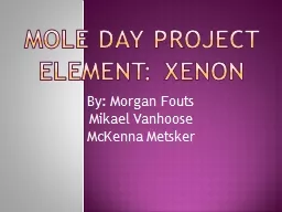 Mole Day Project Element: Xenon