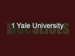 1 Yale University