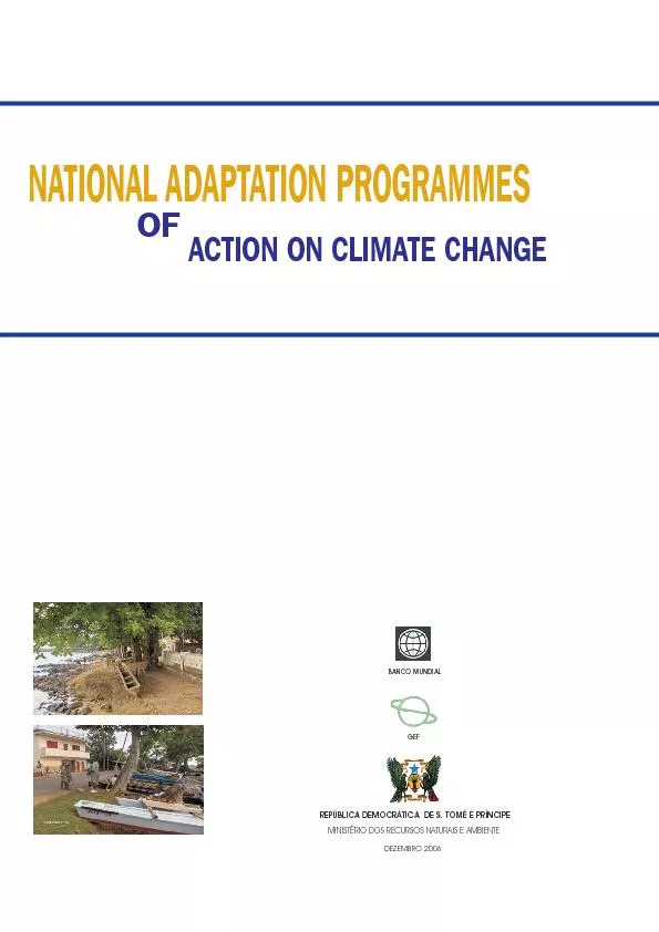 NATIONALADAPTATION PROGRAMMESACTION ON CLIMATE CHANGE