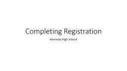 Completing Registration