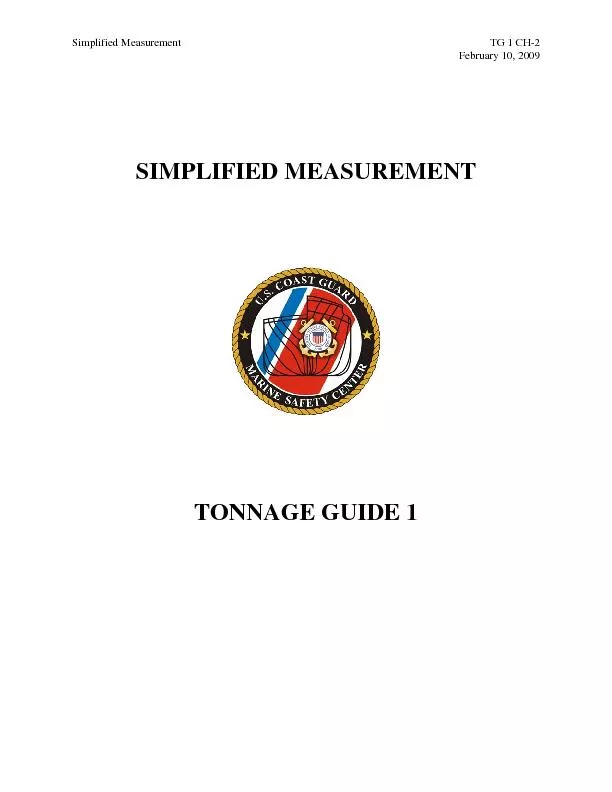 Simplified Measurement   TG 1 CH-2    February 10, 2009