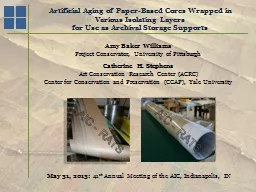 Artificial Aging of Paper-Based Cores Wrapped in Various Is