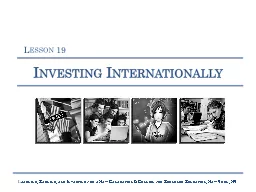 Investing Internationally