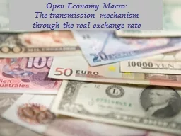 Open Economy Macro: