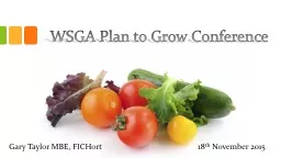 WSGA Plan to Grow Conference