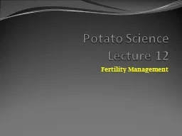 Potato Science