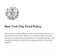 New York City Food Policy