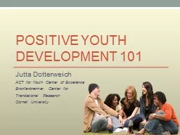 Positive youth  Development 101