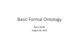 Basic Formal Ontology