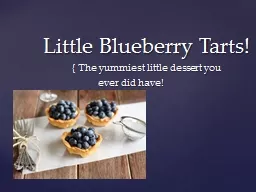 Little Blueberry Tarts!