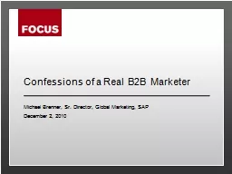 Confessions of a Real B2B Marketer