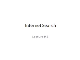 Internet Search
