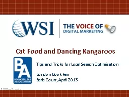 Cat Food and Dancing Kangaroos