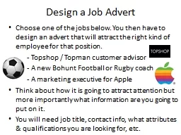 Design a Job Advert