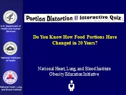 Do You Know How Food Portions Have