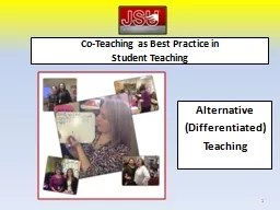 Co-Teaching as Best Practice in