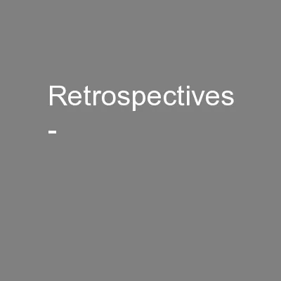 Retrospectives -