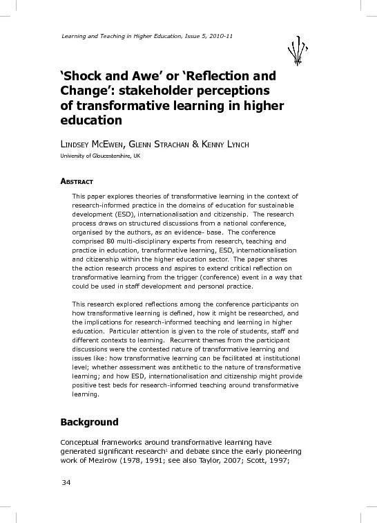 Change’: stakeholder perceptions