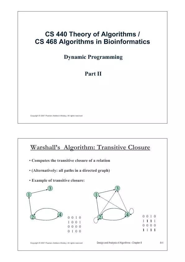 CS 440 Theory of Algorithms /