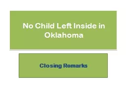 No Child Left Inside in Oklahoma