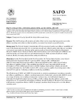 SAFOSafety Alert for OperatorsU.S. DepartmentSAFO 006of Transportation