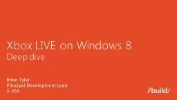Xbox LIVE on Windows 8