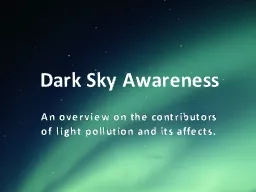 Dark Sky Awareness