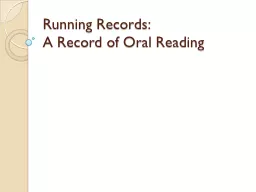 Running Records: