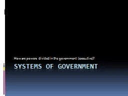 Systems of