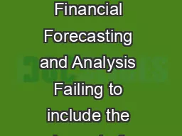 INFORMATION THAT PREDICTS Crystal Balls Solutions for Financial Forecasting and Analysis